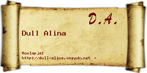 Dull Alina névjegykártya